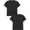 Family Feeling Boys Short Sleeve Crewneck Kids T-Shirts Top Girls Tee(Black)