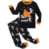 Family Feeling Kids & Toddler Boys Pajamas 2 Piece Pjs Set 100% Cotton Sleepwear(Cc-24-mummy-pumpkin)