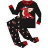 Family Feeling Kids & Toddler Boys Pajamas 2 Piece Pjs Set 100% Cotton Sleepwear(Dragon/Dragon/A2)