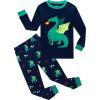 Family Feeling Kids & Toddler Boys Pajamas 2 Piece Pjs Set 100% Cotton Sleepwear(Dragon/Dragon/F1)