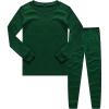 Family Feeling Kids & Toddler Boys Pajamas 2 Piece Pjs Set 100% Cotton Sleepwear(Green/F1)