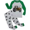 Family Feeling Kids & Toddler Boys Pajamas 2 Piece Pjs Set 100% Cotton Sleepwear(Tractor209)