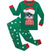 Family Feeling Kids & Toddler Girls Boys Pajamas 2 Piece Pjs Set 100% Cotton Sleepwear(Christmas/Cat)