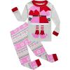 Family Feeling Kids & Toddler Girls Boys Pajamas 2 Piece Pjs Set 100% Cotton Sleepwear(Christmas/Elf/F1)