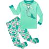 Family Feeling Kids & Toddler Girls Boys Pajamas 2 Piece Pjs Set 100% Cotton Sleepwear(Mermaid/F1)