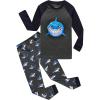 Family Feeling Little Big Boy Pajamas Sets 100% Cotton Pjs Kids Jammies(Shark/F8)