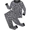 Family Feeling Little Big Boy Pajamas Sets 100% Cotton Pjs Kids Jammies(Shark/Shark)