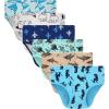 Family Feeling Little Boys’ Cotton Boxer Brief Soft Underwear(Brief-color 002)