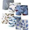 Family Feeling Little Boys’ Cotton Boxer Brief Soft Underwear(Color 001)