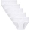 Family Feeling Little Boys’ Cotton Boxer Brief Soft Underwear(Color 018-white)
