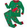Family Feeling Little Boys Pajamas Sets 100% Cotton Long sleeve Pjs(Christmas/Dinosaur/Green)
