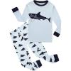 Family Feeling Little Boys Pajamas Sets 100% Cotton Long sleeve Pjs(Shark9)