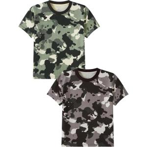Family Feeling Boys Short Sleeve Crewneck Kids T-Shirts Top Girls Tee(Camouflage)