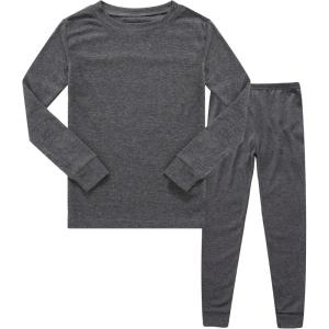 Family Feeling Kids & Toddler Boys Pajamas 2 Piece Pjs Set 100% Cotton Sleepwear(Grey/F1)