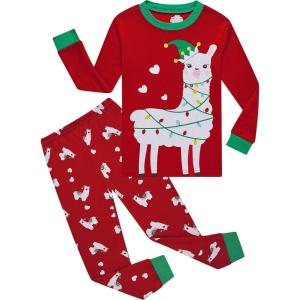Family Feeling Kids & Toddler Girls Boys Pajamas 2 Piece Pjs Set 100% Cotton Sleepwear(Ugly-6144)