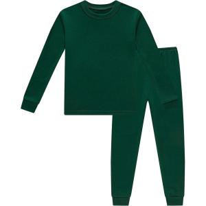 Family Feeling Little Big Boy Pajamas Sets 100% Cotton Pjs Kids Jammies(Dark Green/A1)