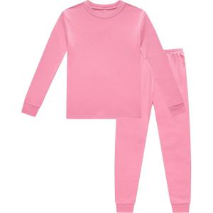 Family Feeling Little Big Boy Pajamas Sets 100% Cotton Pjs Kids Jammies(Pink/A1)