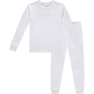 Family Feeling Little Big Boy Pajamas Sets 100% Cotton Pjs Kids Jammies(White/A1)