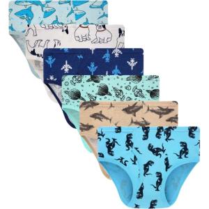 Family Feeling Little Boys’ Cotton Boxer Brief Soft Underwear(Brief-color 002)