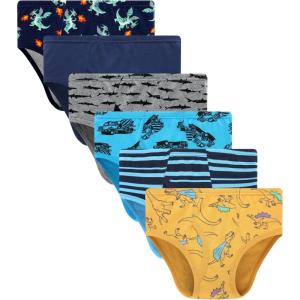 Family Feeling Little Boys’ Cotton Boxer Brief Soft Underwear(Brief-color 004)
