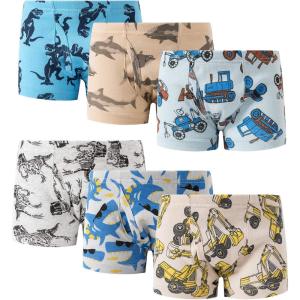 Family Feeling Little Boys’ Cotton Boxer Brief Soft Underwear(Color 002)