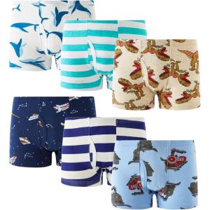 Family Feeling Little Boys’ Cotton Boxer Brief Soft Underwear(Color 0024)