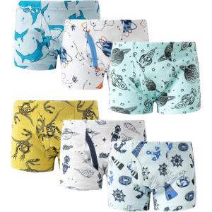 Family Feeling Little Boys’ Cotton Boxer Brief Soft Underwear(Color 006)