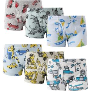 Family Feeling Little Boys’ Cotton Boxer Brief Soft Underwear(Color 008)