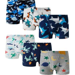 Family Feeling Little Boys’ Cotton Boxer Brief Soft Underwear(Color 011)