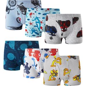 Family Feeling Little Boys’ Cotton Boxer Brief Soft Underwear(Color 020)