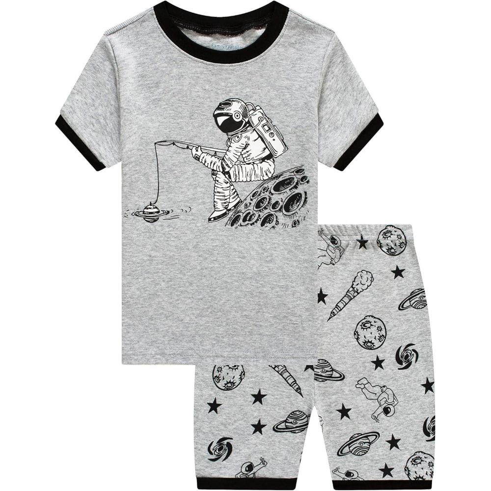imageFamily Feeling Boys Summer Pajamas Sets Short SetsSpaceD9
