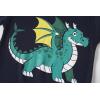 Family Feeling Boys Summer Pajamas Sets Short 100% Cotton Pjs(4-piece-dinosaur-dragon)