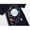 Family Feeling Boys Summer Pajamas Sets Short 100% Cotton Pjs(Space/F3)