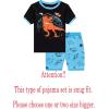 Family Feeling Boys Summer Pajamas Sets Short Sets(Dinosaur Print/Multicolored)