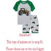Family Feeling Boys Summer Pajamas Sets Short Sets(Grey/Tractor Print)
