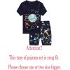 Family Feeling Boys Summer Pajamas Sets Short Sets(Space Print/Navy)