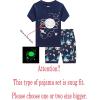 Family Feeling Boys Summer Pajamas Sets Short Sets(Space Print/Navy Blue)
