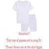 Family Feeling Boys Summer Pajamas Sets Short Sets(White)