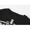 Family Feeling Little Big Boys Summer Pajamas Sets Short 100% Cotton Pjs(737-skeleton)