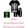 Family Feeling Little Big Boys Summer Pajamas Sets Short 100% Cotton Pjs(737-skeleton)