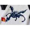 Family Feeling Little Big Boys Summer Pajamas Sets Short 100% Cotton Pjs(Dragon/Grey/F1)