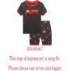 Family Feeling Little Big Boys Summer Pajamas Sets Short 100% Cotton Pjs(Fire Truck/Fo1)