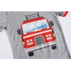 Family Feeling Little Big Boys Summer Pajamas Sets Short 100% Cotton Pjs(Firetruck/F1)