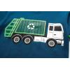 Family Feeling Little Big Boys Summer Pajamas Sets Short 100% Cotton Pjs(Garbage Truck/Fo4)