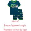 Family Feeling Little Big Boys Summer Pajamas Sets Short 100% Cotton Pjs(Garbage Truck/Fo4)