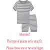 Family Feeling Little Big Boys Summer Pajamas Sets Short 100% Cotton Pjs(Striped/894)