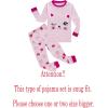 Family Feeling Little Boys Girls Child Pajamas Sets 100% Cotton Toddler Pjs(Cat/F8)