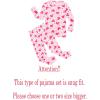Family Feeling Little Boys Girls Child Pajamas Sets 100% Cotton Toddler Pjs(Cc-pinklove-6197)