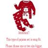 Family Feeling Little Boys Girls Child Pajamas Sets 100% Cotton Toddler Pjs(Christmas/Red/Bear)