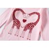 Family Feeling Little Boys Girls Child Pajamas Sets 100% Cotton Toddler Pjs(Giraffe/G1)